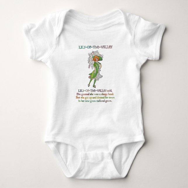 SWEET LILY OF THE VALLEY BABY BODYSUIT (Front)