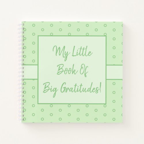 Sweet Lime Green Little Book Of Big Gratitudes