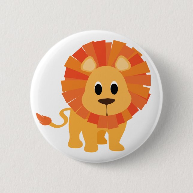 Sweet Lion Pinback Button (Front)