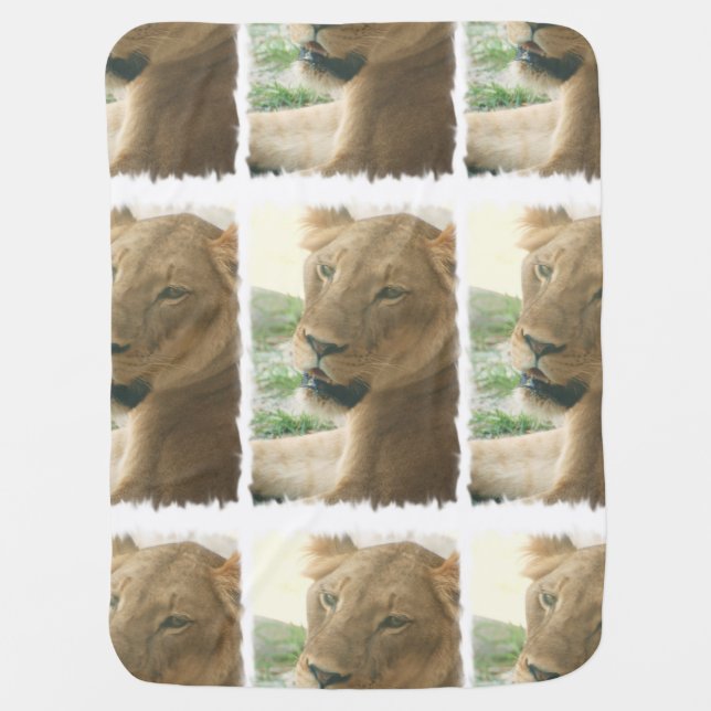 Sweet Lioness Swaddle Blanket (Front)