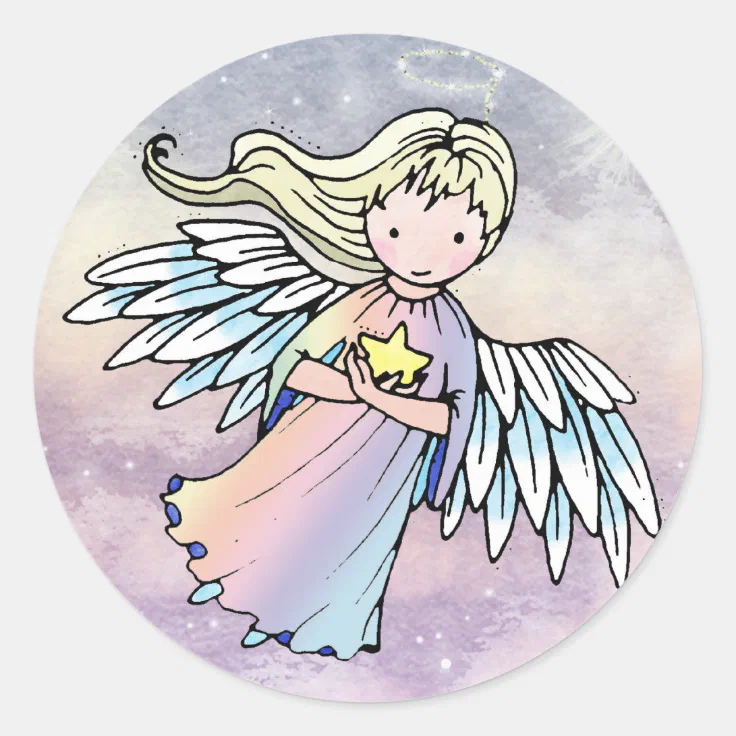 Sweet Little Angel Stickers (Front)