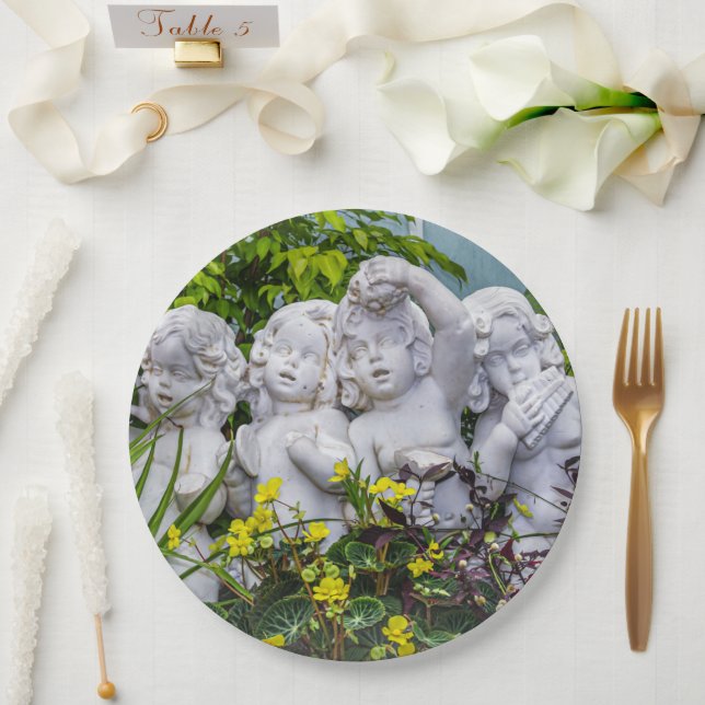 Sweet little angels... paper plates (Wedding)