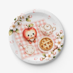 Sweet Little Apple Blossom Baby Shower Paper Plates
