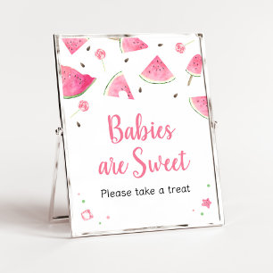 Sweet Little Baby Watermelon Babies are Sweet Poster