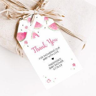 Sweet Little Baby Watermelon Baby Shower Favor Tag