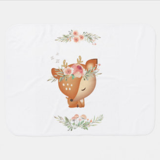 Sweet Little Bambi Deer Baby Blanket