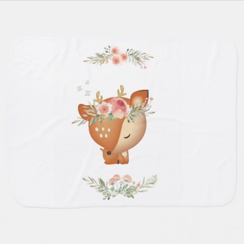 Sweet Little Bambi Deer Baby Blanket