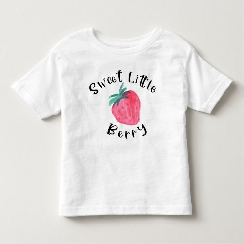 Sweet Little Berry Strawberry Toddler Tshirt 
