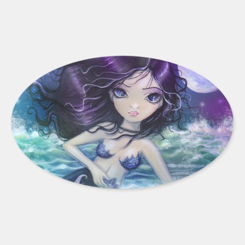 Sweet Little Big Eye Mermaid Stickers