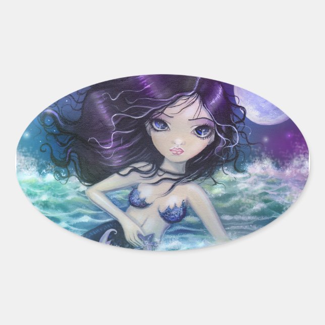 Sweet Little Big Eye Mermaid Stickers (Front)