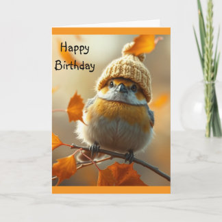 Sweet Little Bird Birthday Card