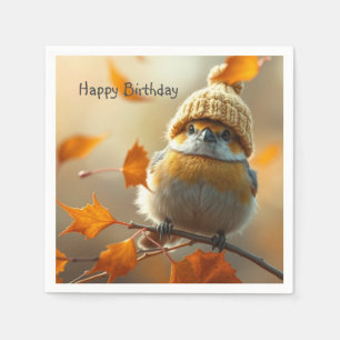 Sweet Little Bird Birthday Napkins