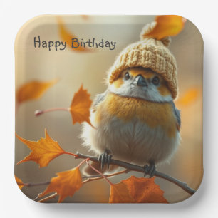 Sweet Little Bird Birthday Paper Plates