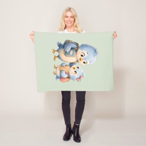 Sweet Little Bird Brother Fleece Throw Blanket