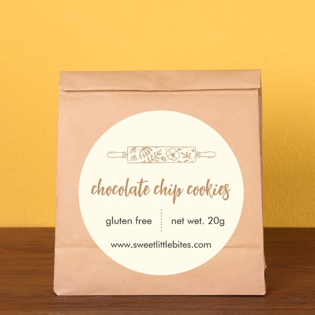 Sweet Little Bites Bakery Chocolate Cookies Classic Round Sticker (Creator Uploaded)