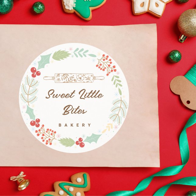 Sweet Little Bites Bakery Christmas Classic Round Sticker (Creator Uploaded)