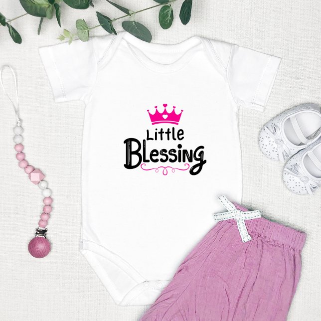 Sweet "Little Blessing" Pink Baby Bodysuit (Creator Uploaded)