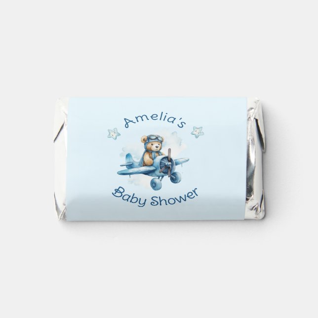 Sweet Little Boy on the Way Baby Shower Hershey's Miniatures (Front)