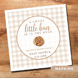 Sweet Little Bun in the Oven Neutral Baby Shower  Napkins
