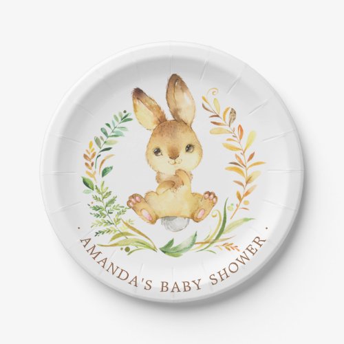 Sweet Little Bunny Baby Shower 7 Plate