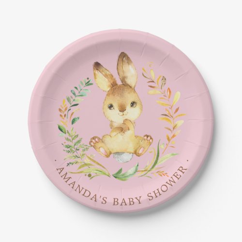 Sweet Little Bunny Baby Shower 7 Plate