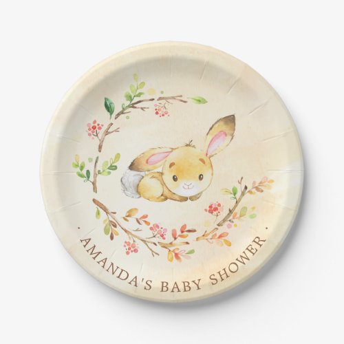 Sweet Little Bunny Baby Shower 7 Plate