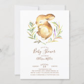 Sweet Little Bunny Baby Shower Invitation (Front)