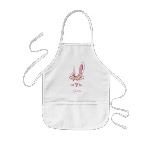 Sweet Little Bunny  Face Kids Apron