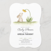 Sweet little bunny rabbit baby shower