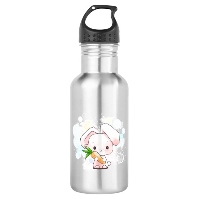 Sweet Little Bunny Stainless Steel Water Bottle (Front)