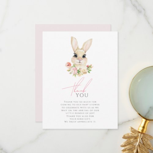 Sweet Little Bunny Thank You Card