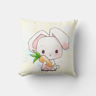 Sweet Little Bunny Throw Pillow
