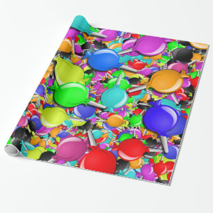 Sweet Little Candy Suckers Wrapping Paper