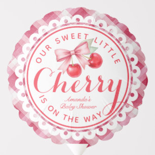 Sweet Little Cherry Baby Shower Balloon
