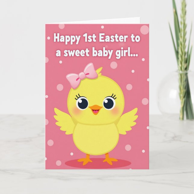 Sweet Little Chick Celebration Card (Front)