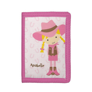 Sweet Little Cowgirl Tri-fold Wallet
