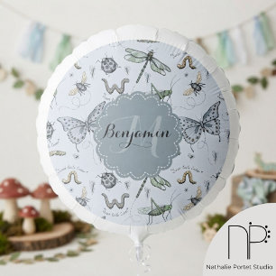 Sweet Little Critter Pastel Blue Party Balloon