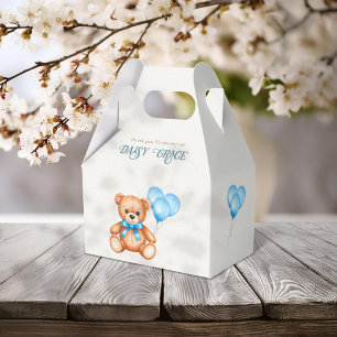 Sweet Little Cub Teddy Bear Baby Shower Favor Boxes