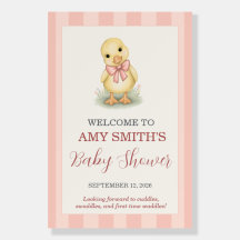 Sweet Little Duckling Blush Pink Baby Shower