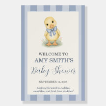 Sweet Little Duckling Dusty Blue Baby Shower