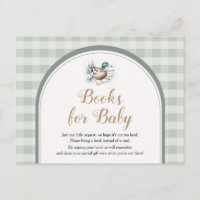 Sweet Little Duckling Mallard Gingham Baby Shower