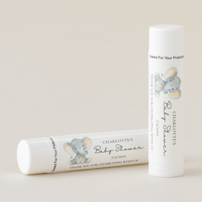 Sweet Little Elephant Lip Balm (Front)