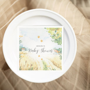 Sweet Little Farm Baby Shower Napkins