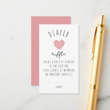 Sweet Little Gingham Heart Girls Baby Shower