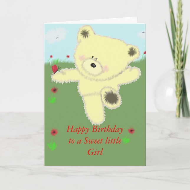 Sweet little Girl Card (Front)