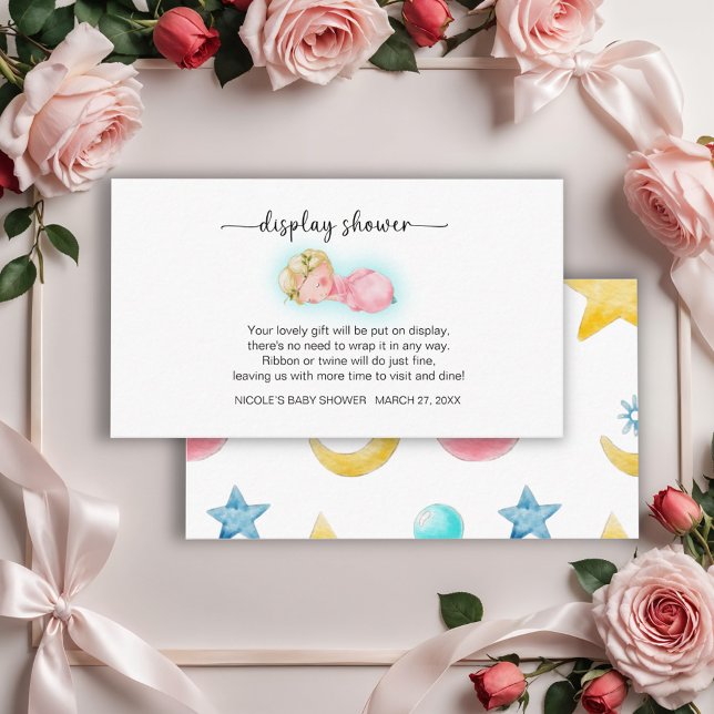 Sweet Little Girl Display Shower Enclosure Card (Creator Uploaded)