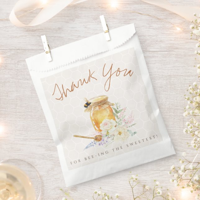 Sweet Little Honey Baby Shower Favor Bag (Clipped)