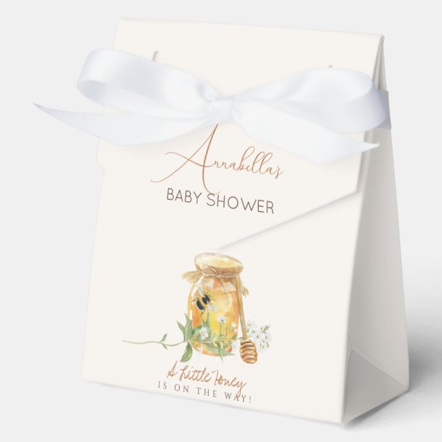 Sweet Little Honey Baby Shower Favor Boxes (Front)