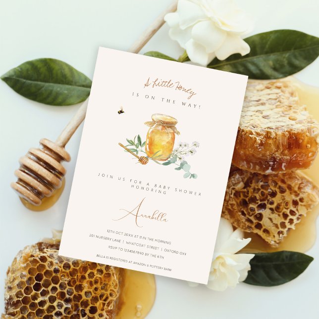 Sweet Little Honey Baby Shower Invitation (Creator Uploaded)