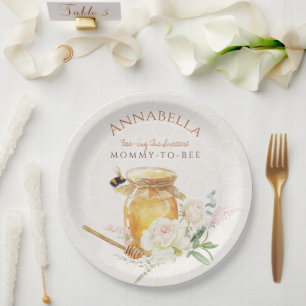 Sweet Little Honey Baby Shower Paper Plates